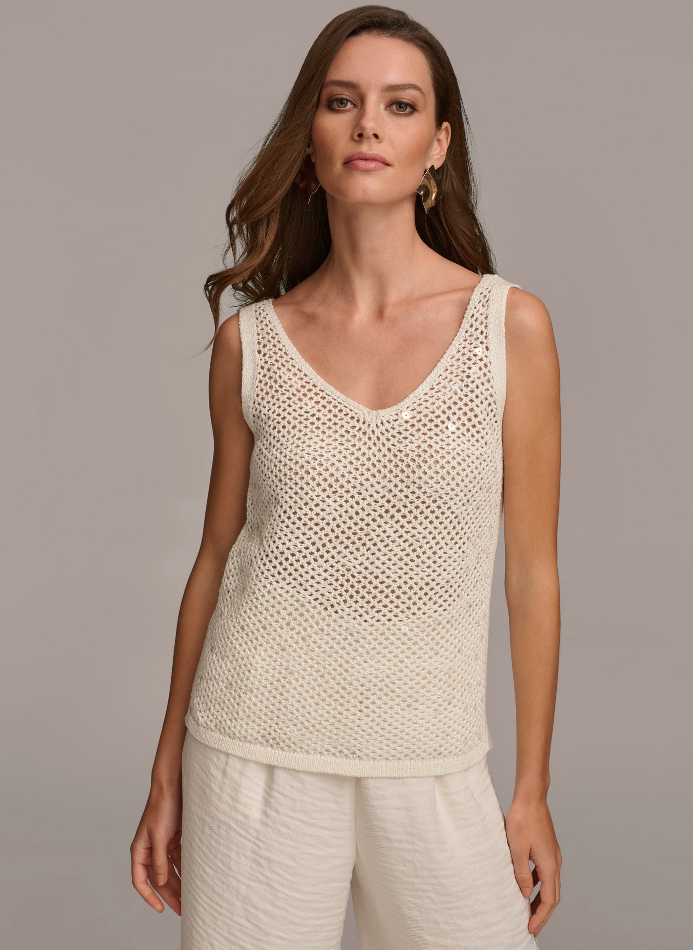 (image for) EXCELLENT QUALITY TANK WITH SEQUINS